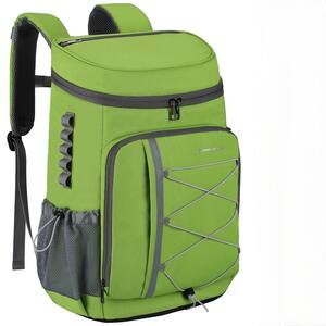 32 L. Leakproof Soft Backpack Cooler Bag for Camping Hiking, Green