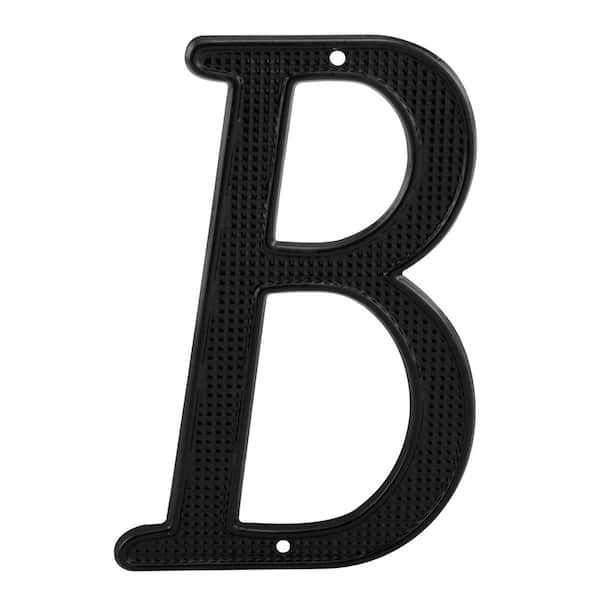 4 in. Black House Letter B Diecast