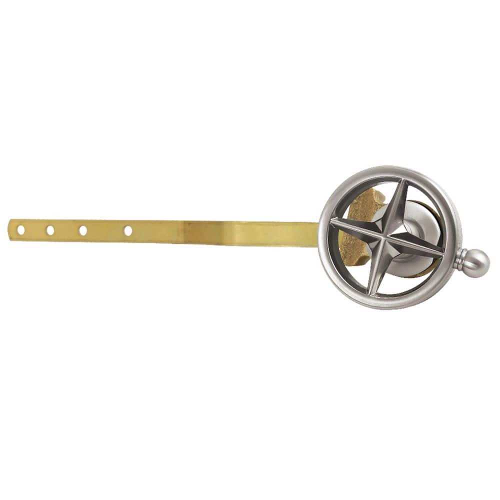 Levante Front Mount Toilet Tank Lever with Knurled Handle in Brushed Nickel price history on PriceWatchPro