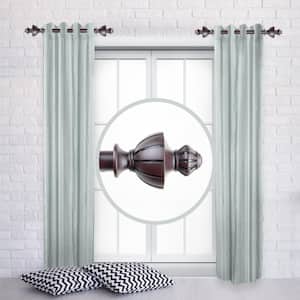 Jerome 12 in. - 20 in. L Adjustable 1 in. Dia Single Side Window Curtain Rod in Mahogany (Set of 2)