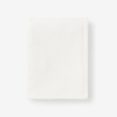 Organic Cotton Natural Solid Woven Throw Blanket