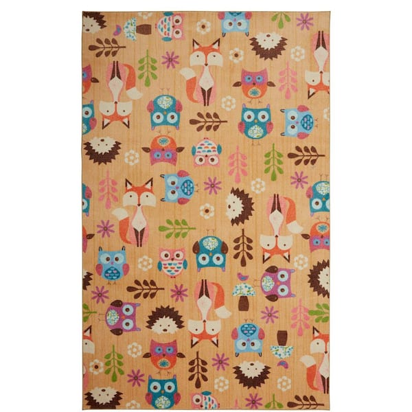 Mohawk Home Animal Toss Multi 5 ft. x 8 ft. Whimsical Area Rug