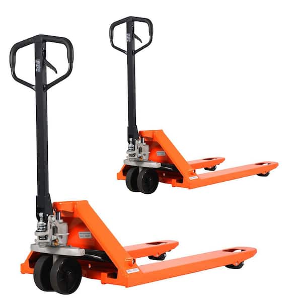 TORY CARRIER (2-Pack) Hand Pallet Jack 6,600 lbs. Hydraulic Manual Pallet Truck with 48 x 27 in. Fork Orange