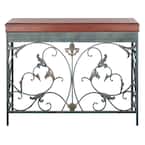 Cynthia 42 in. Brown Standard Rectangle Wood Console Table