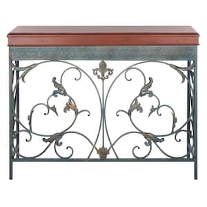 Cynthia 42 in. Brown Wood Console Table