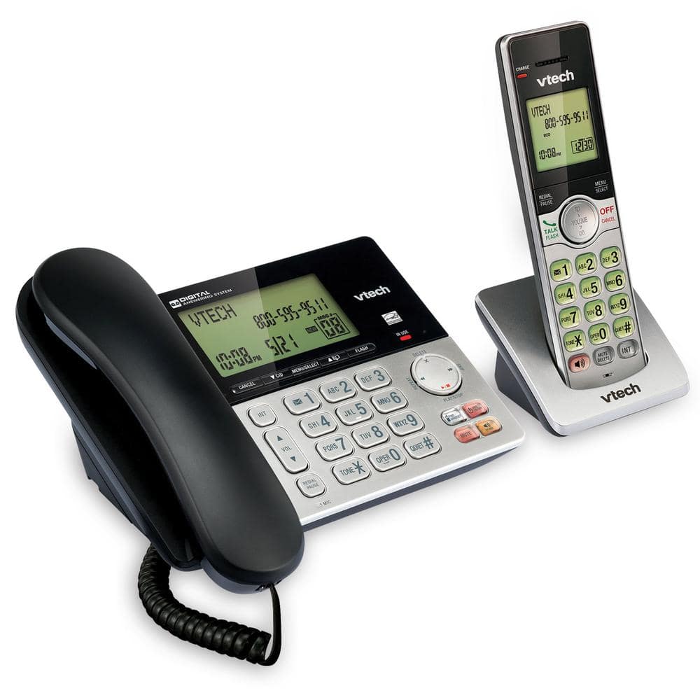 VTech Corded/Cordless Answering System with Dual Caller ID CS6949 - The  Home Depot