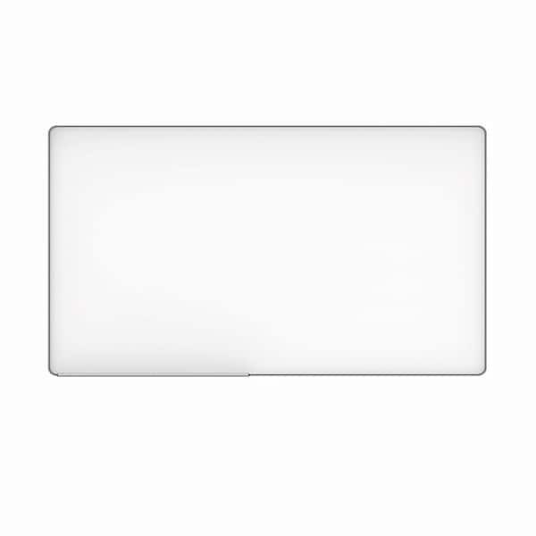 Unbranded 72 in. W x 48 in. H Rectangular Framed Wall Bathroom Vanity Mirror with Removable Tray in Silver