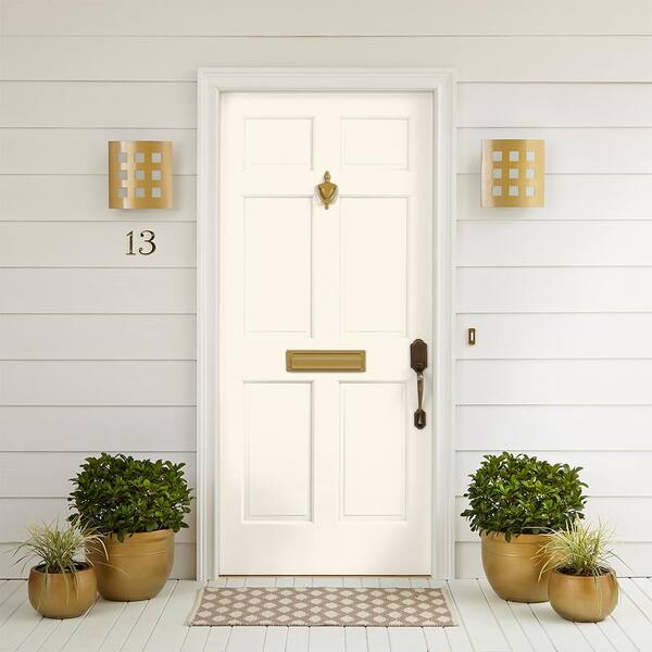 be door クリーム BEHR PREMIUM 1 gal. #PWN-20 Whipping Cream Semi-Gloss Enamel