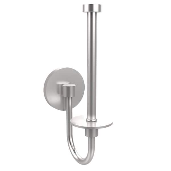 Allied Brass Skyline Collection Upright Single Post Toilet Paper Holder in Satin Chrome