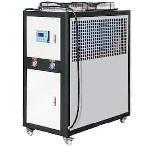 Industrial Water Chiller 9.4HP 16 Gal. Air-Cooled 15,100 Kcal/h with 60 l Water Tank Finned Condenser for Cooling Water
