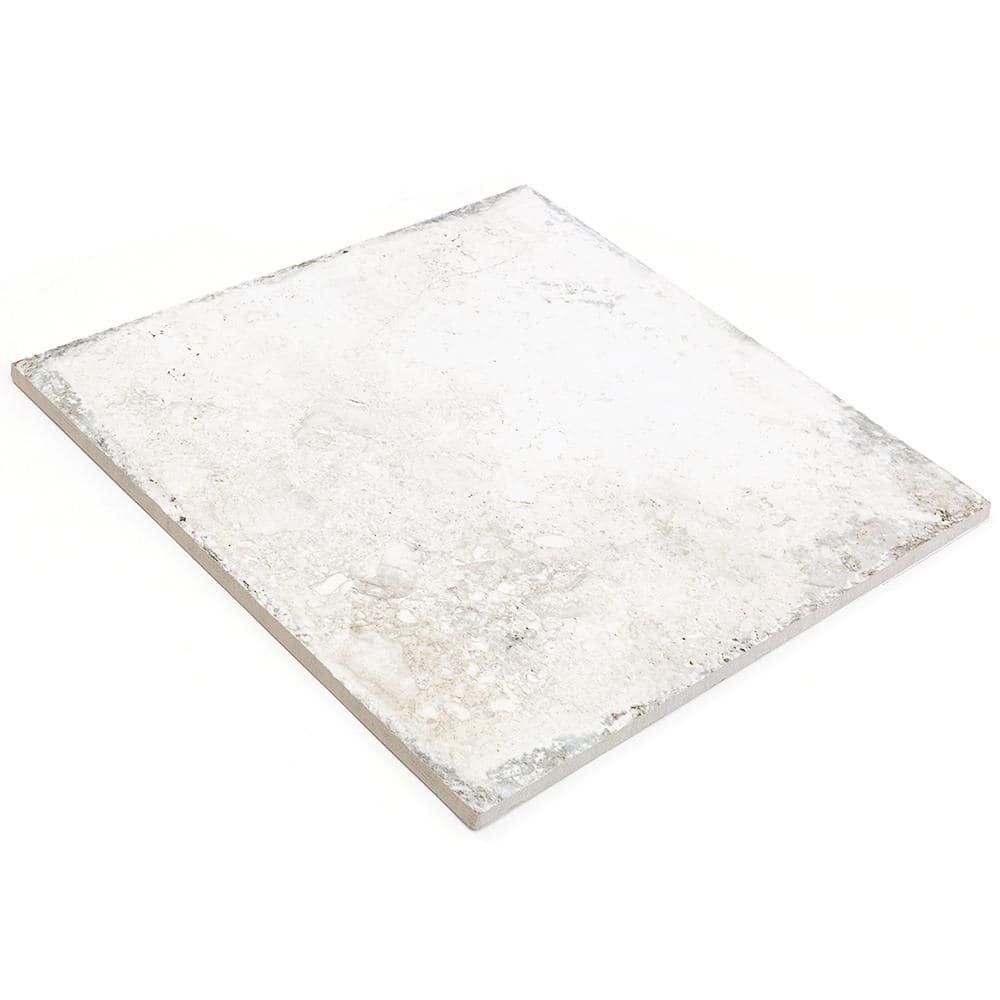 12" x 12" Beige Porcelain Stone Look Wall & Floor Tile