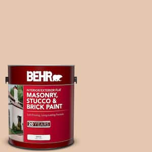 1 gal. #MS-14 Miami Peach Flat Interior/Exterior Masonry, Stucco and Brick Paint