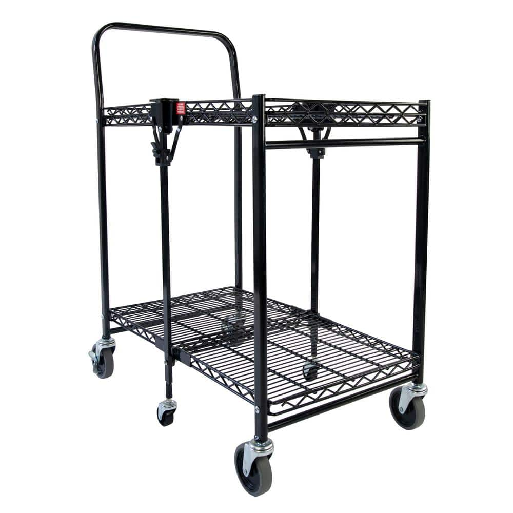 Bostitch Small Stowaway Folding Utility Cart In Black Bsac Smblk The Home Depot