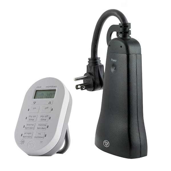 Simple Set Indoor/Outdoor 2-Outlet Wireless Timer System (3-Pack)