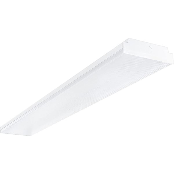 4 ft. 40-Watt White LED Shop Light, Dimmable Linkable Flush Mount Fixture for Garage, Workshop and Office Lighting