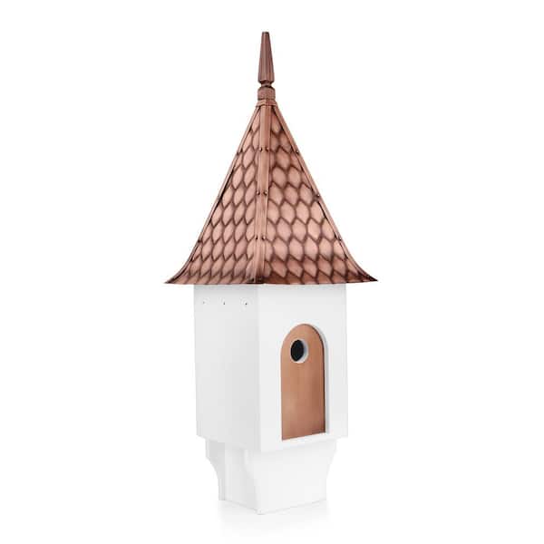 Good Directions Chateau Bird House Pure Copper Diamond Pattern Roof