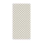 4 ft. x 8 ft. Khaki Classic Diamond Vinyl Lattice