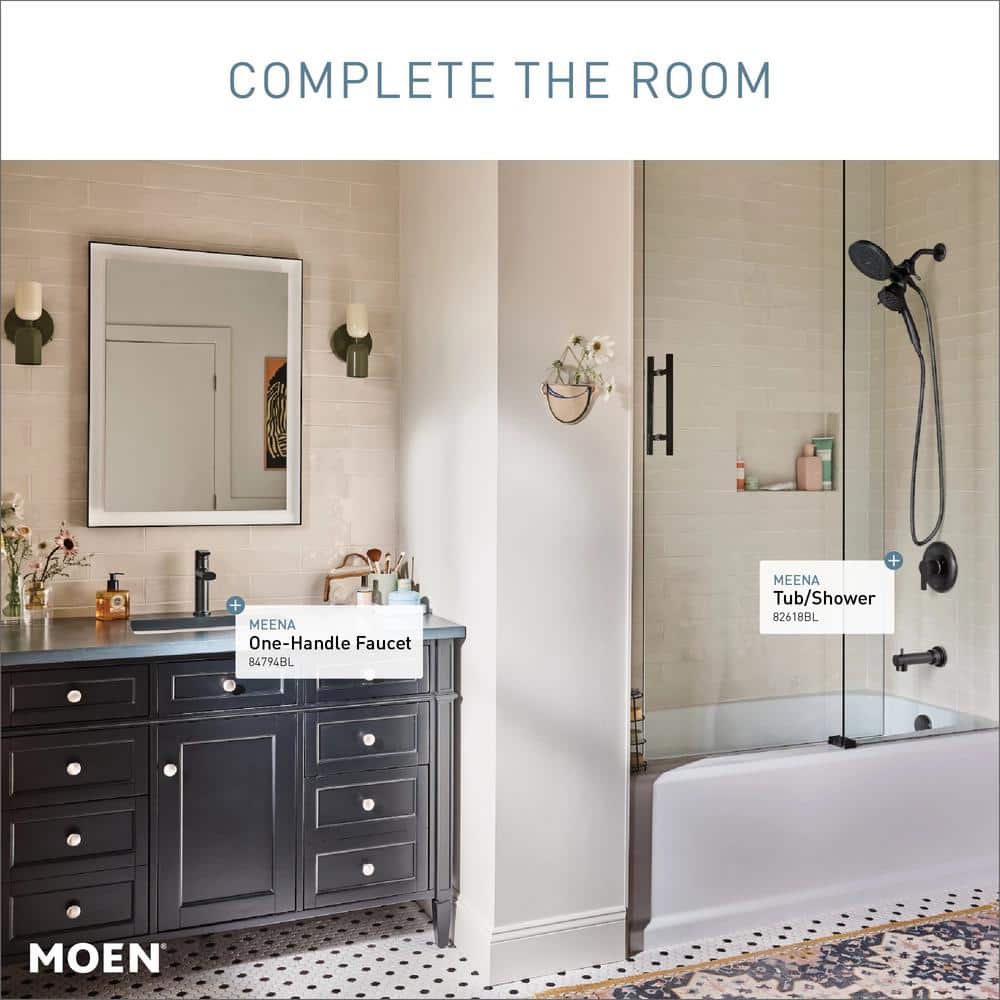 Matte Black Modern Single Handle Bathroom Faucet