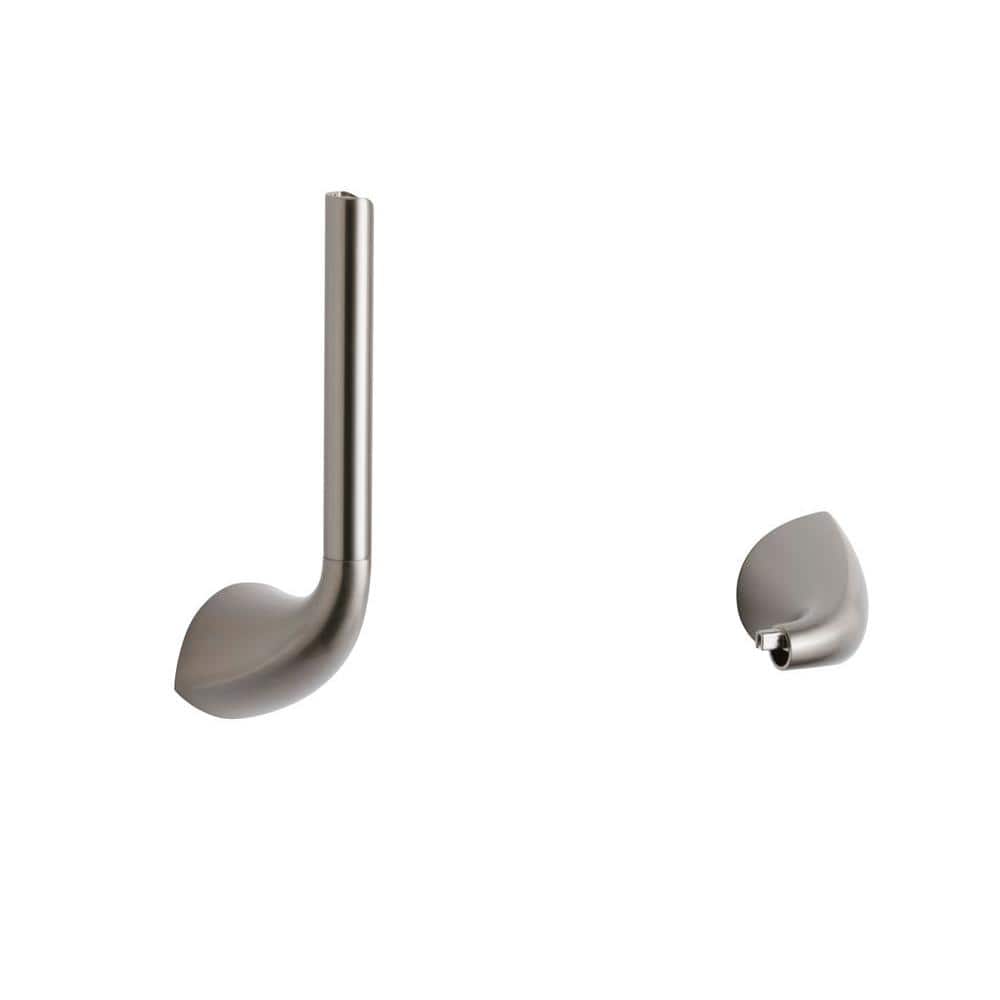 Brushed Nickel Pivoting Toilet Paper Holder