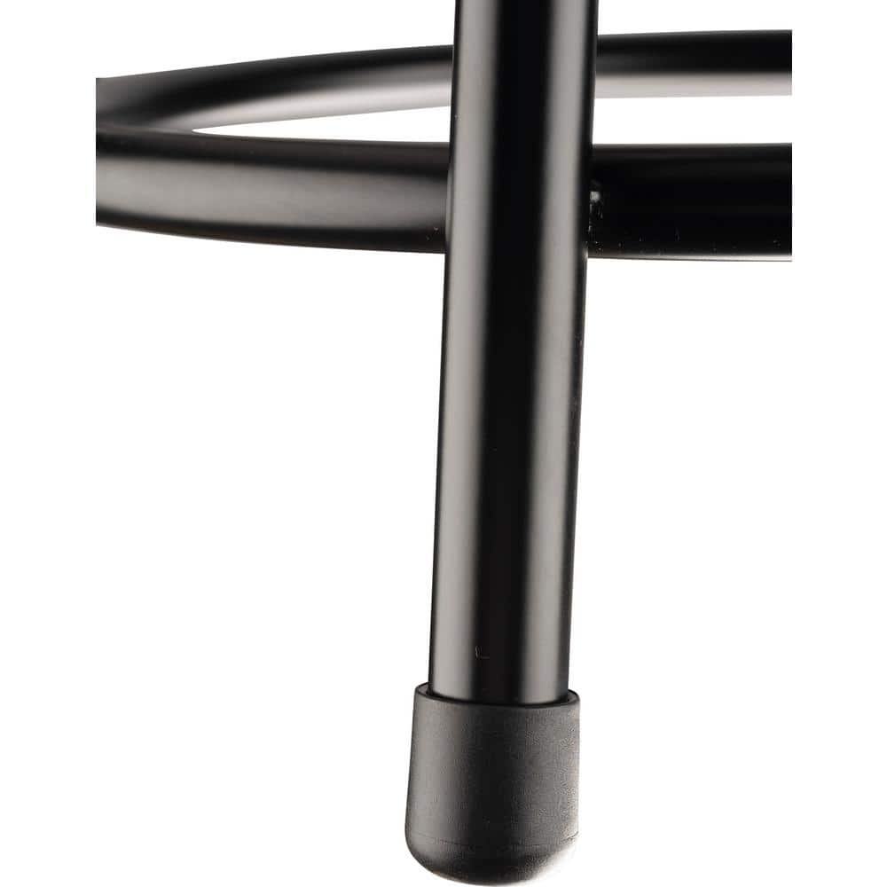 Adjustable Black Steel and Wood Laboratory Stools, Set of 2