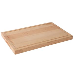 Lockner 18 x 12 Inch Beech Wood Cutting Board with Juice Groove