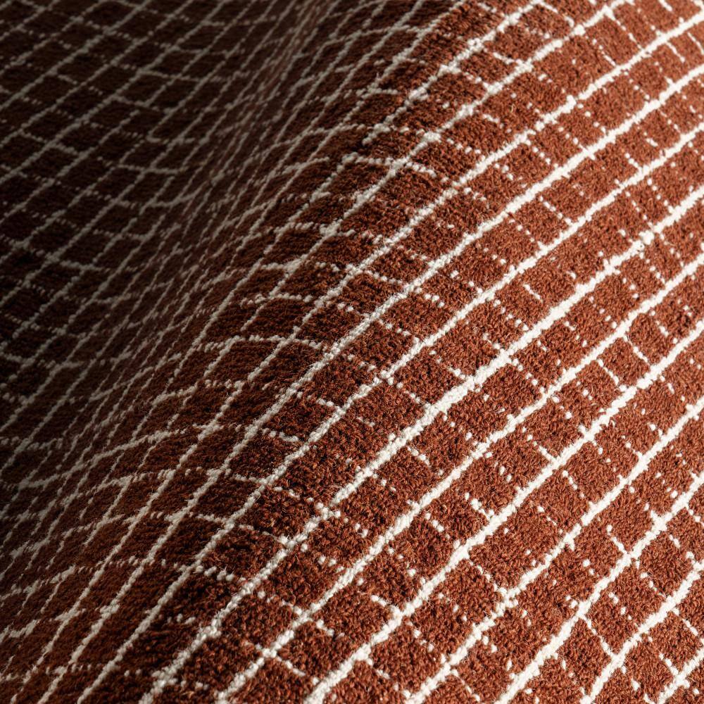 Chestnut Hand-Tufted Wool Rectangular Area Rug, 5' x 8'