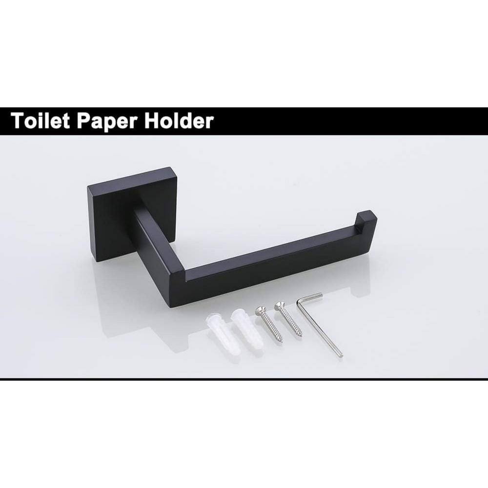 Matte Black Stainless Steel 24" Double Towel Bar Set