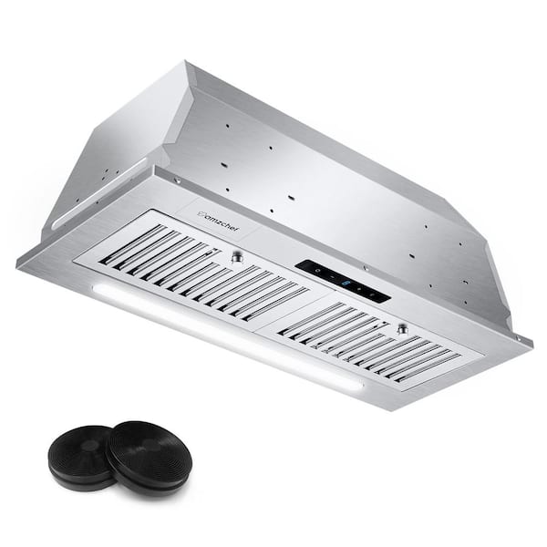 Dropship 30 Inch Insert Range Hood 600 CFM; Built-in Stainless Steel Range  Hoods With Right Button Controls And Back LED Lights; Kitchen Hood For Over  Stove; Ducted/Ductless Convertible Vent Hood to Sell
