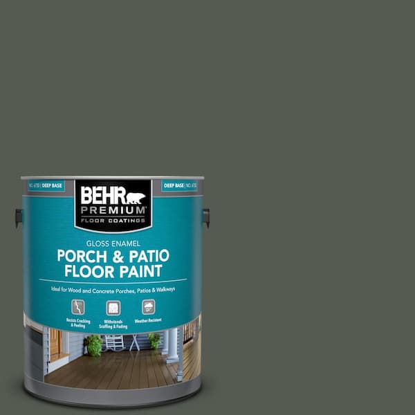 BEHR PREMIUM 1 gal. #N410-7 North Woods Gloss Enamel Interior/Exterior Porch and Patio Floor Paint