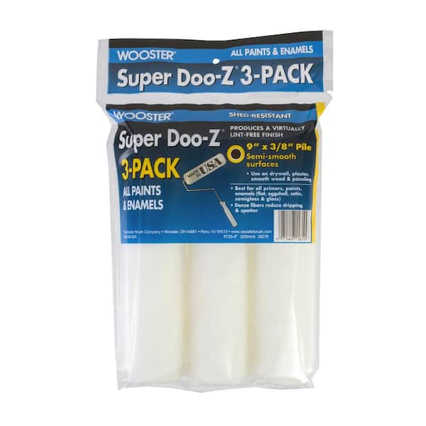 Wooster 9 in. x 3/8 in. Super Doo-Z Roller Cover (3-Pack)
