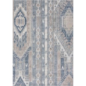 Portland Orford Navy/Tan 7 ft. x 10 ft. Area Rug