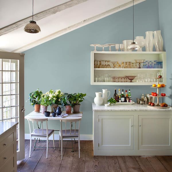 Ppg Timeless 1 Gal Ppg1145 4 Blue Willow Satin Interior One Coat Paint With Primer 4t 01sa - Blue Willow Paint Color Ppg Ppg Timeless 1 Gal Ppg1145 4 Blue Willow Satin Interior One Coat Paint With Primer 4t 01sa - Blue Willow Paint Color Ppg