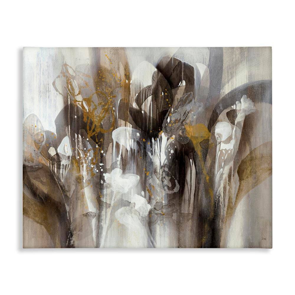 Abstract Cascading Shapes Modern Painting by K. Nari Unframed Graphic Art Print Abstract 40 in. x 30 in. price history on PriceWatchPro