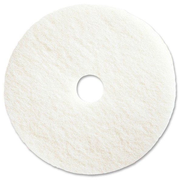 20 in. White Super Floor Pad (5 per Carton)