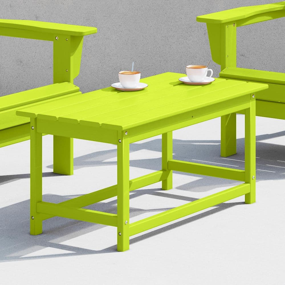 Lime Green Poly Adirondack Outdoor Coffee Table