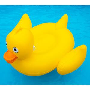 Inflatable Giant Lucky Rubber Ducky Ride On Swimming Pool or Lake Float