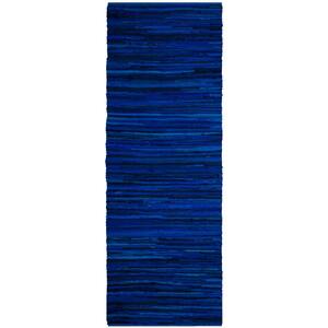 SAFAVIEH Rag Rug Blue/Multi 5 ft. x 8 ft. Striped Gradient Area Rug ...