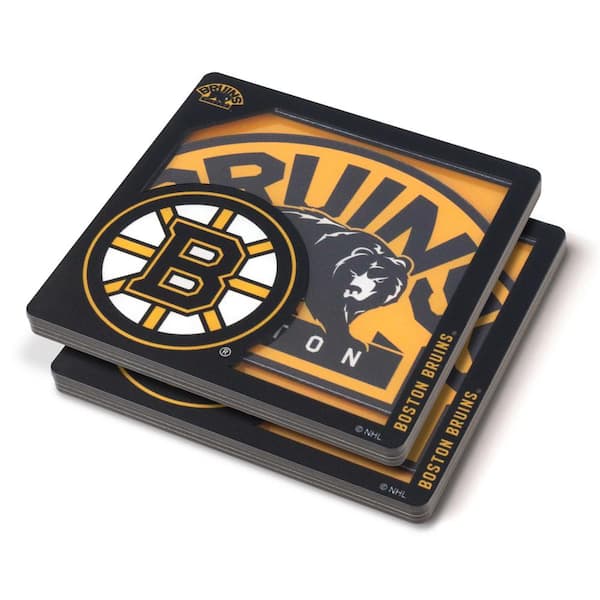 YouTheFan NHL Boston Bruins 3D Logo Series Coasters