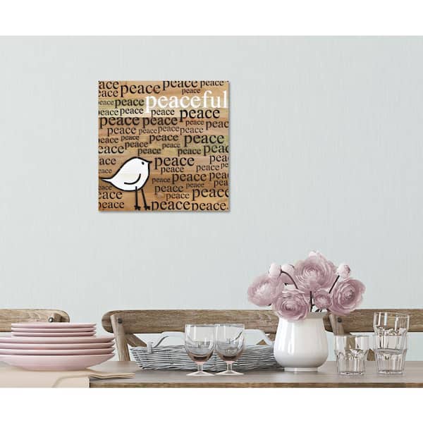 Unbranded Peaceful White Bird Reclaimed Wood Decorative Sign