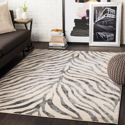 Christmas Deer Animal Print Area Rugs for Living Room Non-Slip Washable Decor Mat Soft Floor Carpet Extra Large 5x7 Feet 