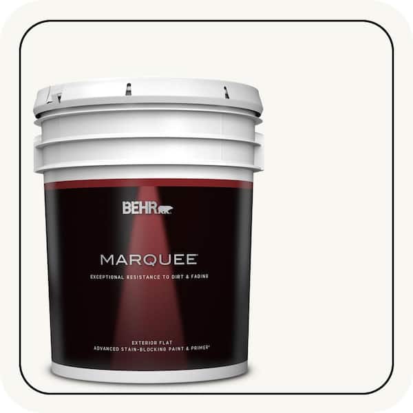 BEHR MARQUEE 5 gal. #PPU18-06 Ultra Pure White Flat Exterior Paint & Primer