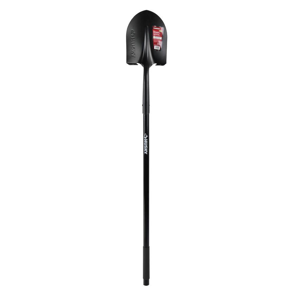 Husky 47 in. L Fiberglass Handle Steel Digging Shovel with Husky 47 in. L Fiberglass Handle Steel Digging Shovel with