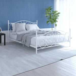 Vanya White Metal Full Size Bed
