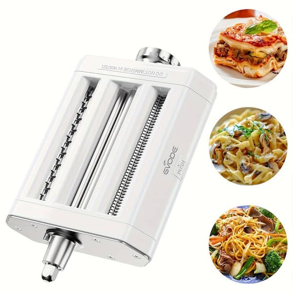 White 3-in-1 KitchenAid Stand Mixer Compatible Attachment Noodle Maker Pasta Maker