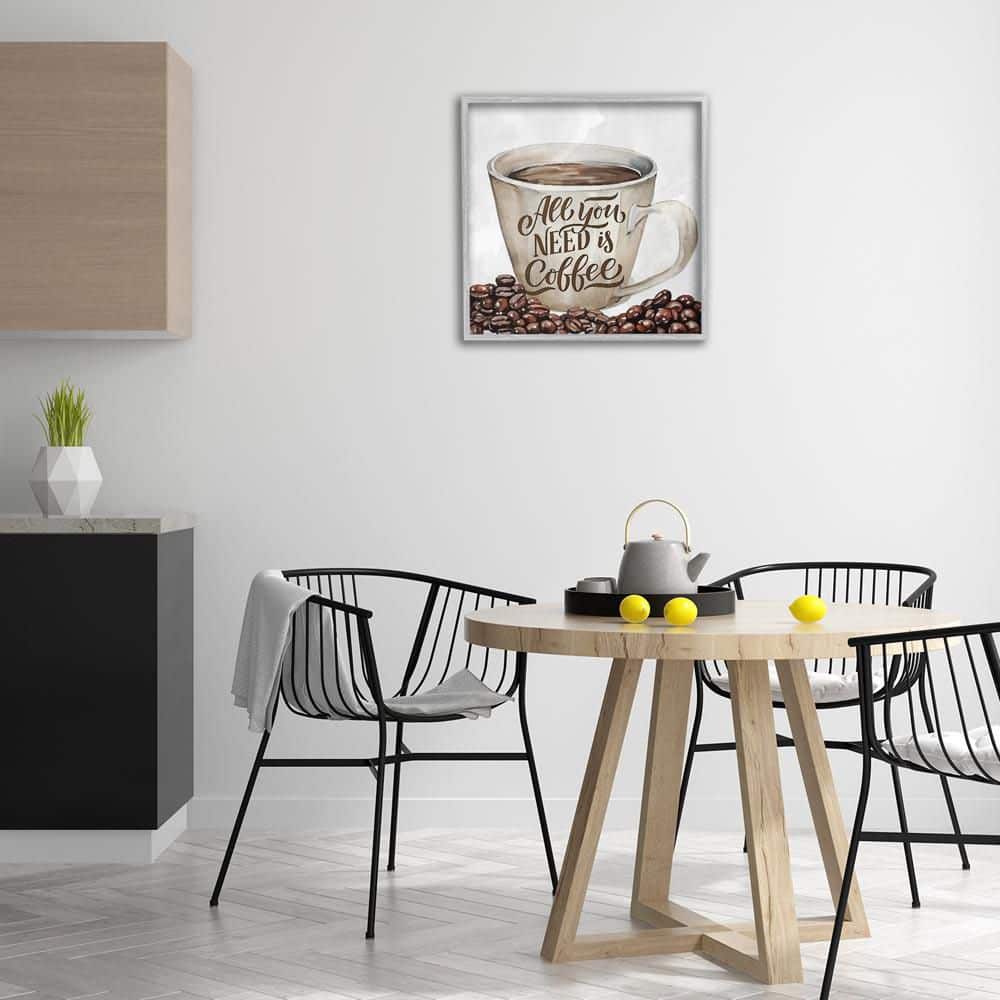 All You Need Morning Coffee by Kim Allen Gray Framed Food Giclee Art Print 24 in. x 24 in. price history on PriceWatchPro