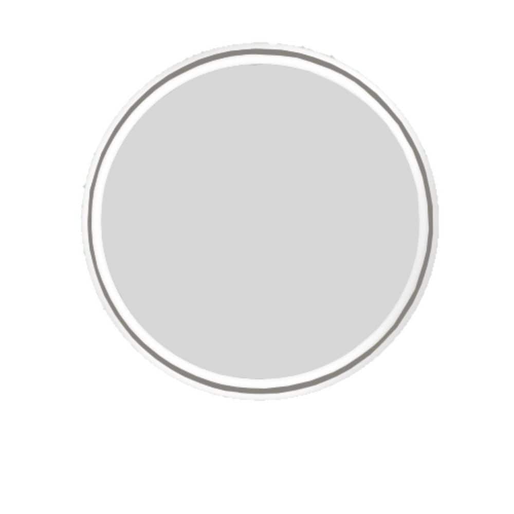 27.56 in. W x 27.56 in. H Round Framless LED Mirror for Bathroom, Living Ro