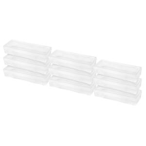 2.6 Qt. Large Modular Supply Case in Clear, Storage Tote (9-Pack)