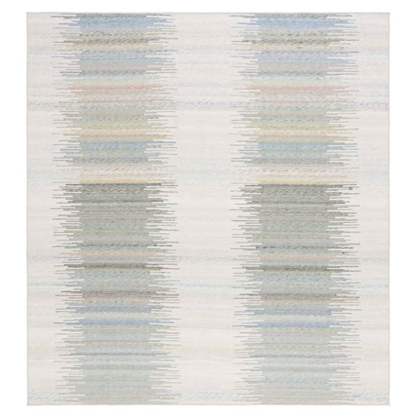 Cabo 8 ft. x 10 ft. Beige/Green Solid Abstract Area Rug