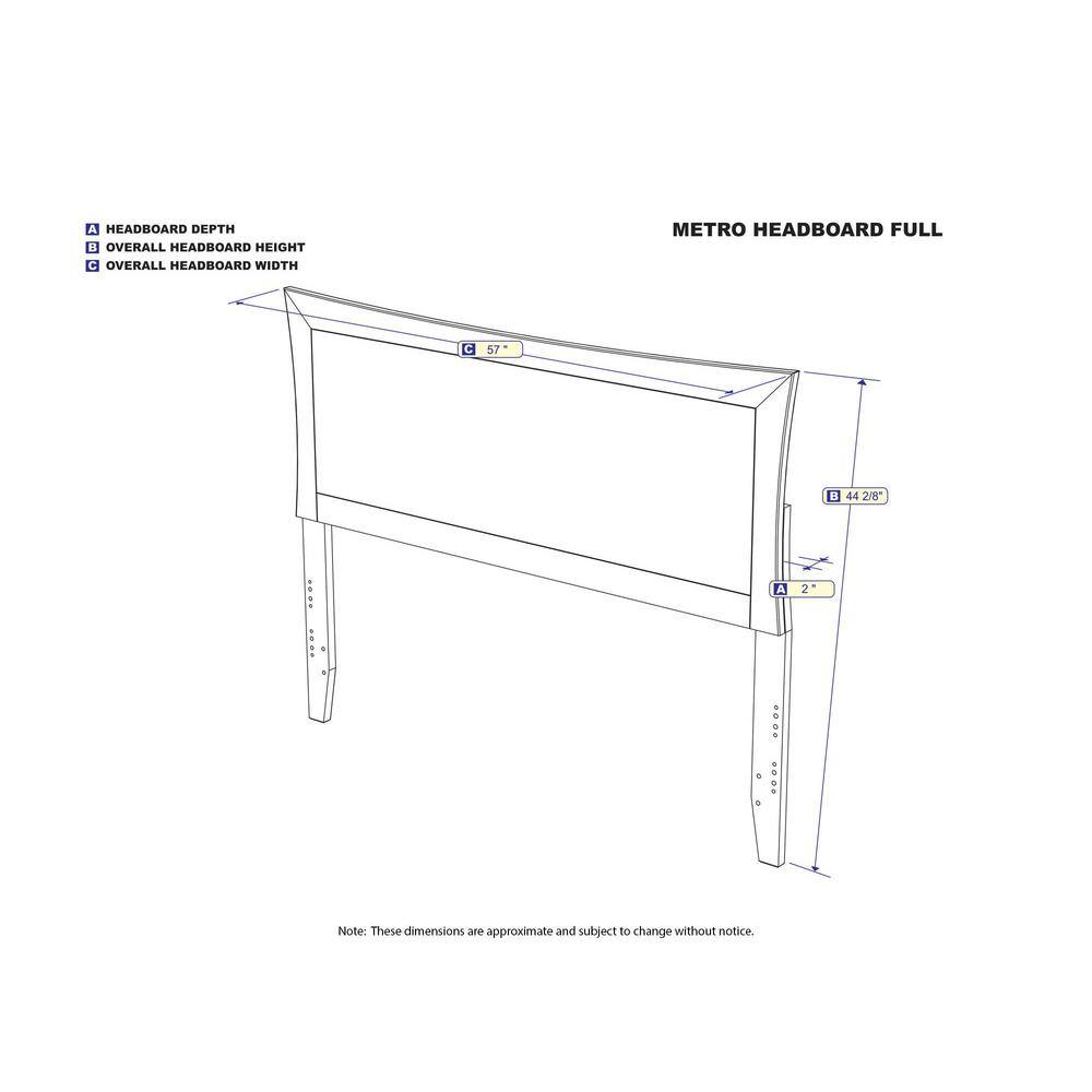 Metro Full White Wood Curved Headboard