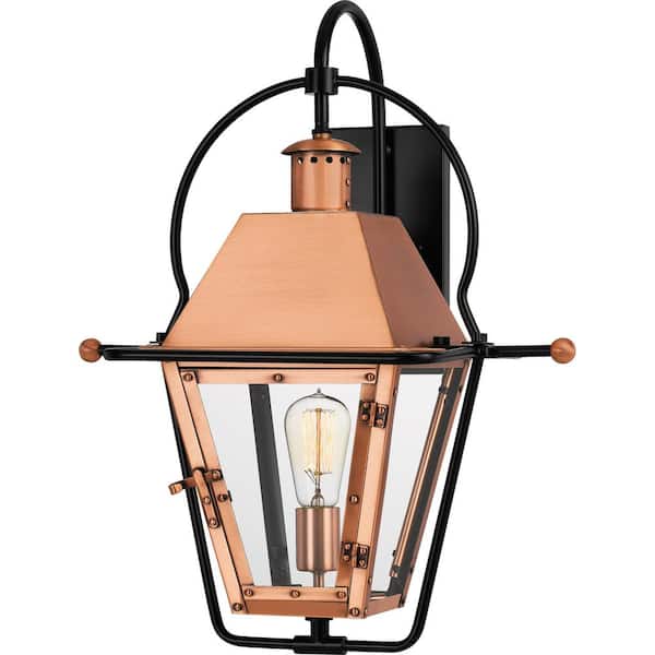 Quoizel Rue De Royal 1-Light Copper Outdoor Wall Lantern Sconce